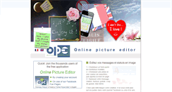 Desktop Screenshot of onlinepicseditor.com